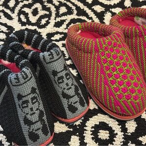 2-pair bundle Handmade Knit Slip-On kids Slippers size9～11